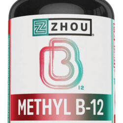 Vitamina B-12 Marca Zhou, 5000 Mcg, 60 Comprimidos