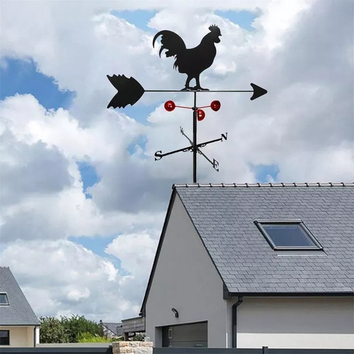 Decoração De Jardim Ao Ar Livre Vane Rooster Farm House - Imagem 4