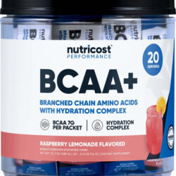 Suplemento Nutricost Bcaa+ Hidratação E Limonada De Framboes