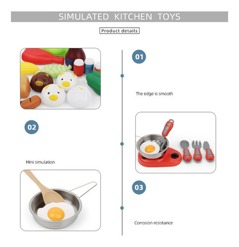 B Conjunto De Brinquedos De Cozinha Para Crianças - Brinque - Imagem 3