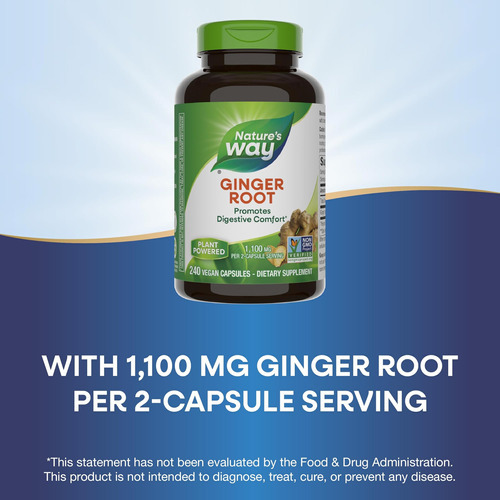 Raiz De Gengibre Natures Way, Promove Conforto Digestivo *, - Imagem 4