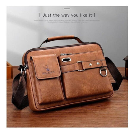 Bolsa Executiva Masculina Em Couro Pu 2023 - Imagem 2