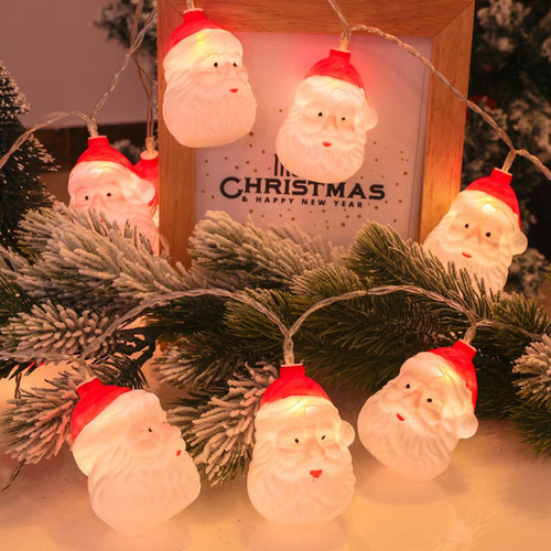 Hhh 2,5 M 20 Ornamentos De Luzes De Corda De Papai Noel Com - Imagem 6