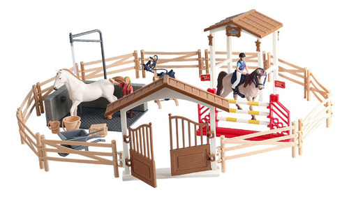 Cavalo Cavaleiro Playset Brinquedo Equestre Conjunto Fingir - Imagem 7