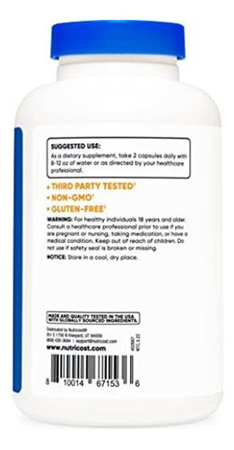 Vitamina C Nutricost 1000mg 240 Cápsulas - Imagem 3