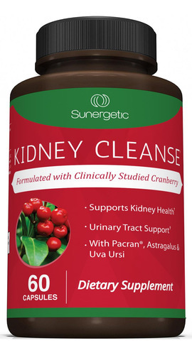 Suplemento De Limpeza Renal Sunergetic Premium 60 Cápsulas