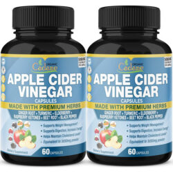 2 Pacotes De Cápsulas De Extrato De Vinagre De Cidra 5050mg,