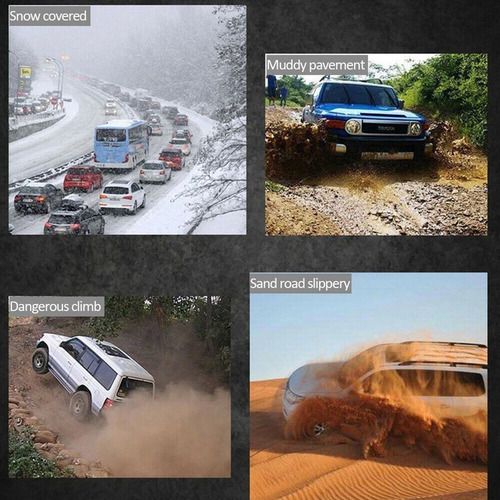 Rodas De Carro, Pneus, Pneus, Correntes De Gelo, Neve - Imagem 7