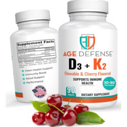 Age Defense Vitamin Diu Com Comprimidos Mastigáveis ??k2-90