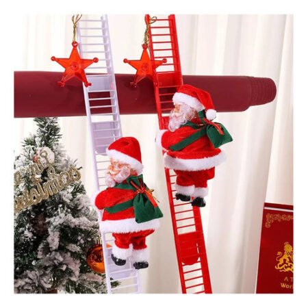 Papai Noel Elétrico Subindo Escadas Ao Som Da Música - Imagem 4