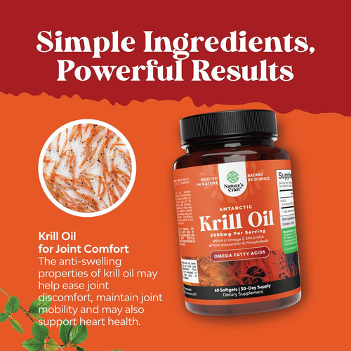 Óleo De Krill Antártico, 2000 Mg, Cápsulas Moles Por Dia - Imagem 5