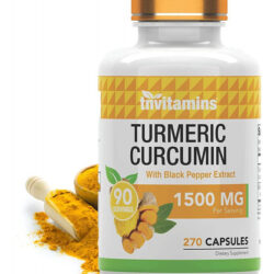 Cápsulas De Curcumina E Cúrcuma Com Pimenta Preta | 1500 Mg