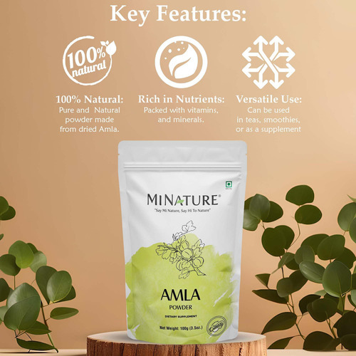 Amla Em Pó (amla Fruit Powder) Da Mi Nature | Usda Orgânico - Imagem 7