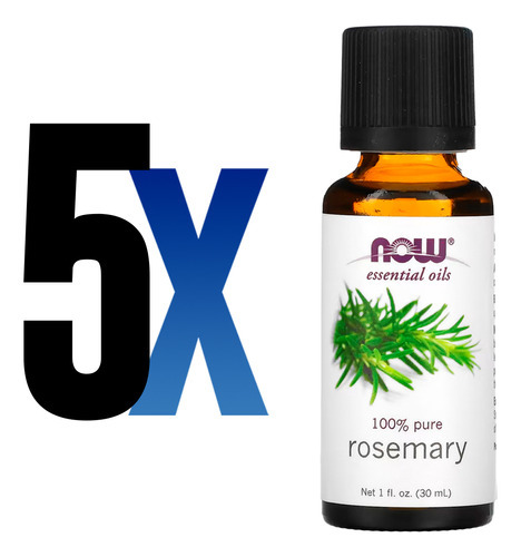 Óleo De Alecrim 30ml Now Foods 100% Puro Importado 5un - Imagem 2