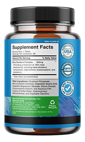 Complexo De Esteróis Vegetais Com Beta Sitosterol - 500mg S - Imagem 2