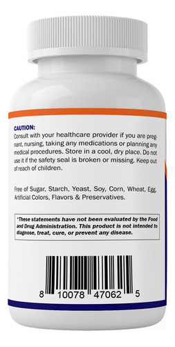 Suplemento Vitamático De Ácido Fólico 5mg (5000 Mcg) 120 Com - Imagem 5