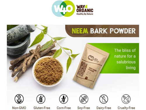 Pó De Casca De Neem 16 Onças (1 Lb) - Suporte Dentário E De - Imagem 3