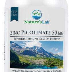 Natures Lab Picolinato De Zinco 50mg - Suplemento De Zinco