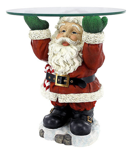 Bandeja Papai Noel Para Garçom Ornamento De Mesa Para Casa