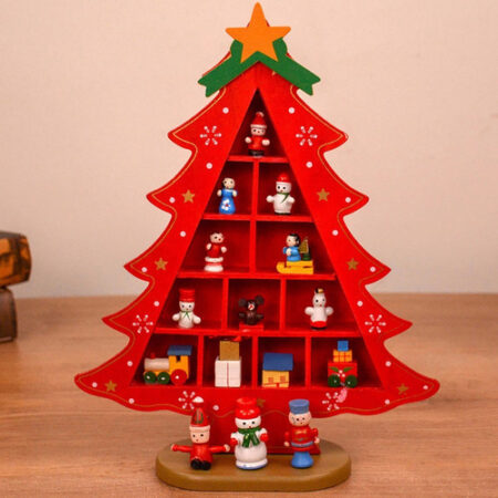 Decoração De Mesa De Madeira Árvore De Natal Div Ornamentos2 - Imagem 8