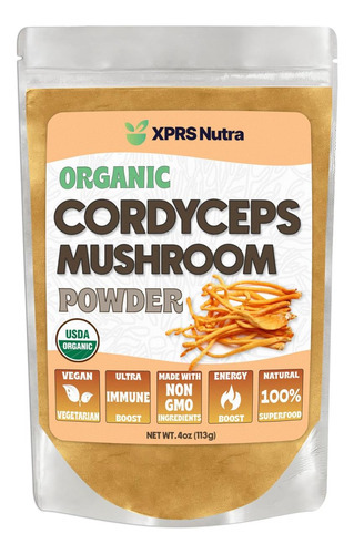 Xprs Nutra Cogumelo Cordyceps Orgânico Em Pó - Cogumelos Cor