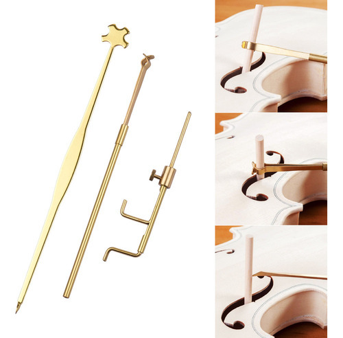 Ferramentas De Ajuste De Violino Luthier Kit Medidor Calibre - Imagem 5
