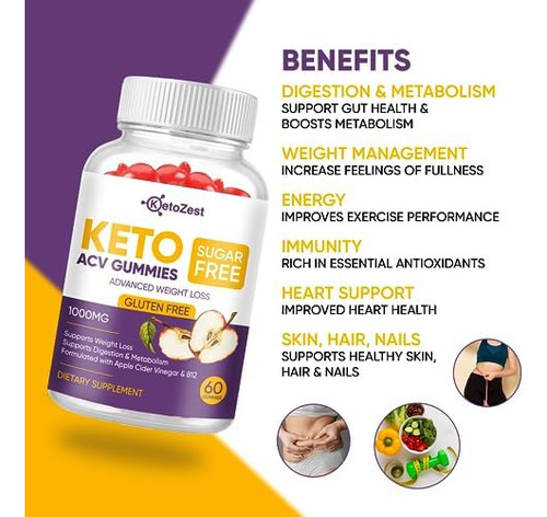 Gomas Keto Acv Para Perda Avançada De Peso E Queima De Gordu - Imagem 2