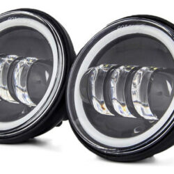 Par Farol Harley Led Auxiliar 4,5 Fat Boy 60w Angel L-200