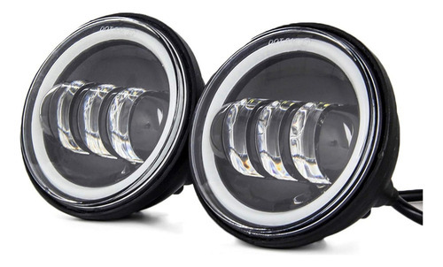 Par Farol Harley Led Auxiliar 4,5 Fat Boy 60w Angel L-200