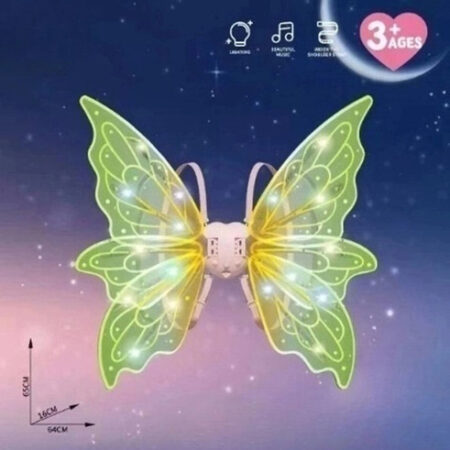 Elfo Fantástico Fada Elétrica Borboleta Asas Com Luz E Músic — foto 12 Elfo Fantástico Fada Elétrica Borboleta Asas Com Luz E Músic — foto 12