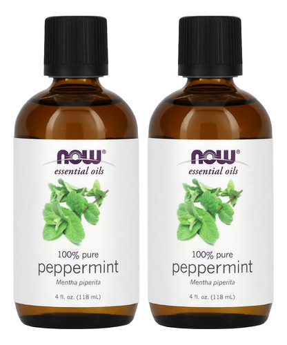 Óleo De Hortelã-pimenta Now Foods Peppermint 118ml 2un
