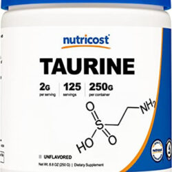 Suplemento Nutricost Taurina Em Pó 250g - 125 Porções