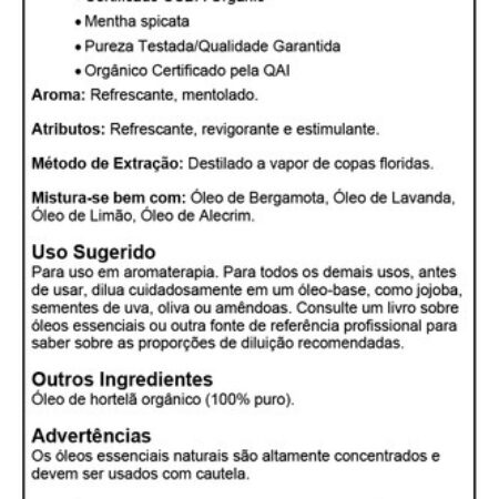 Óleo De Hortelã Now Foods Orgânico 30 Ml Importado 4un - Imagem 5