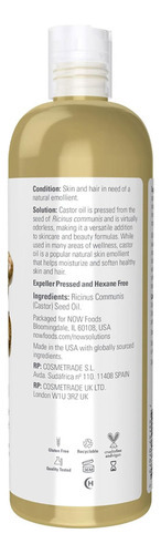 Óleo De Rícino 473ml Para Crescimento Natural Do Cabelo - Imagem 3