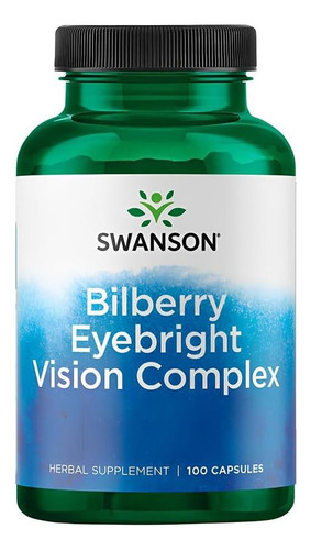 Swanson Complexo De Visão De Sobrancelha De Mirtilo 100 Cáps