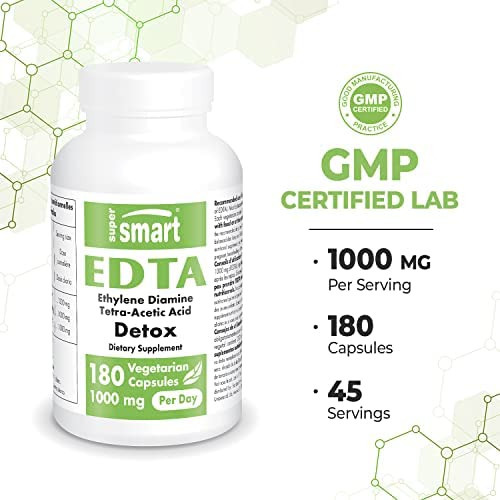 Supersmart - Edta 1000 Mg Por Dia - Poderoso Antioxidante | - Imagem 4