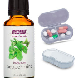 Now Foods Óleo Hortelã 30ml Peppermint + Porta Cápsulas