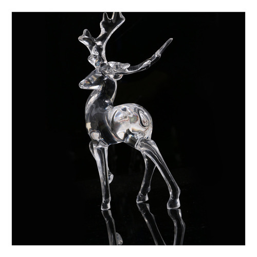 Alce Cristal Figurines Ornamentos Coleção Feriado Decoratio - Imagem 8