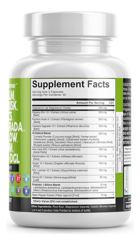 Nutracêuticos Limpos Olmo Escorregadio 5000mg Casca De Psyll - Imagem 4