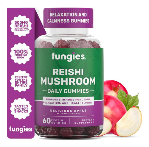 Gomas De Cogumelo Fungies Reishi, Sabor Delicioso - Goma De