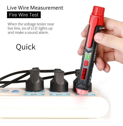 Caneta Detector De Tensão 12v-1000v Soa Alarme Habotest - Imagem 5