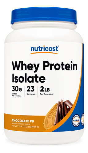 Proteína Em Pó Nutricost Whey Protein Isolate 907g De Chocol