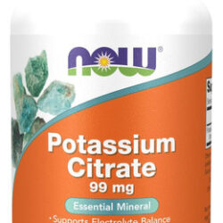 Now Foods Supplements, Citrato De Potássio 99 Mg, Suporta Eq