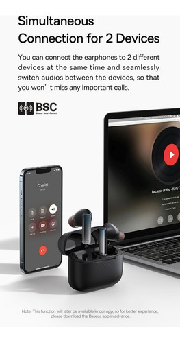 Fones De Ouvido Bluetooth Baseus M2 Tws Cancelamento De Ruíd - Imagem 15