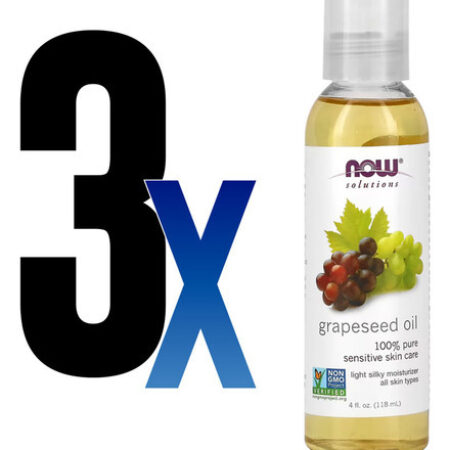 Óleo De Semente De Uva 118ml Now Foods Grapeseed Oil 3un - Imagem 2