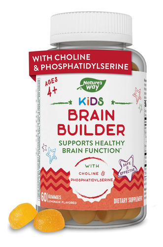 Natures Way Kids Brain Builder, Apoia A Função Cerebral Sau