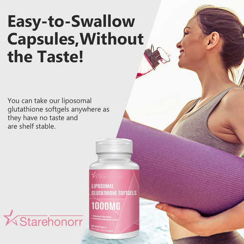 Starehonorr Lipossomal Glutationa Softgels 1500mg, Suplement - Imagem 4