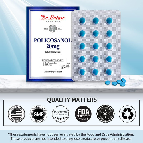 Dr. Brian Policosanol 20 Mg De Cana-de-açúcar, Suplementos D - Imagem 5