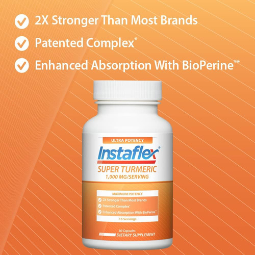 Instaflex Super Turmeric - 1000 Mg De Curcumina De Cúrcuma C - Imagem 5