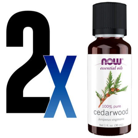 Óleo De Cedro 100% Puro Now Foods Cedarwood Oil 30ml 2un - Imagem 2